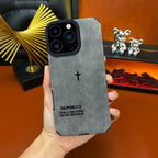 Bible Cross Leather Phone Case Is Suitable for Iphone 17 Air 16 15 14 13 12 11 Pro Max plus X XS Max, with a Comfortable Leather Feel and Suitable for Autumn and Winter anti Fall, Shockproof and anti Slip Protective Cover-Zq48
