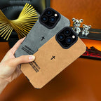 Bible Cross Leather Phone Case Is Suitable for Iphone 17 Air 16 15 14 13 12 11 Pro Max plus X XS Max, with a Comfortable Leather Feel and Suitable for Autumn and Winter anti Fall, Shockproof and anti Slip Protective Cover-Zq48